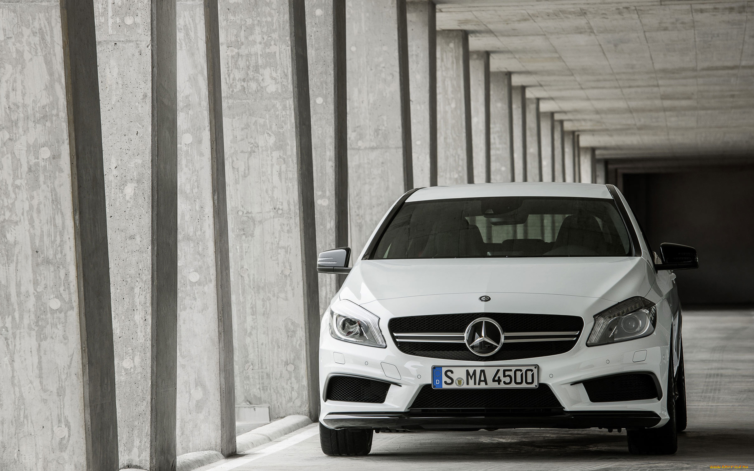 , mercedes, benz, sedan, a45, amg